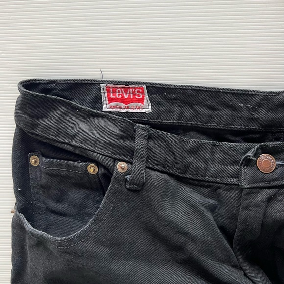 Levi’s 501 Men’s Denim Jeans Black Straight Leg Size 34W 32L *read description* - Picture 9 of 13